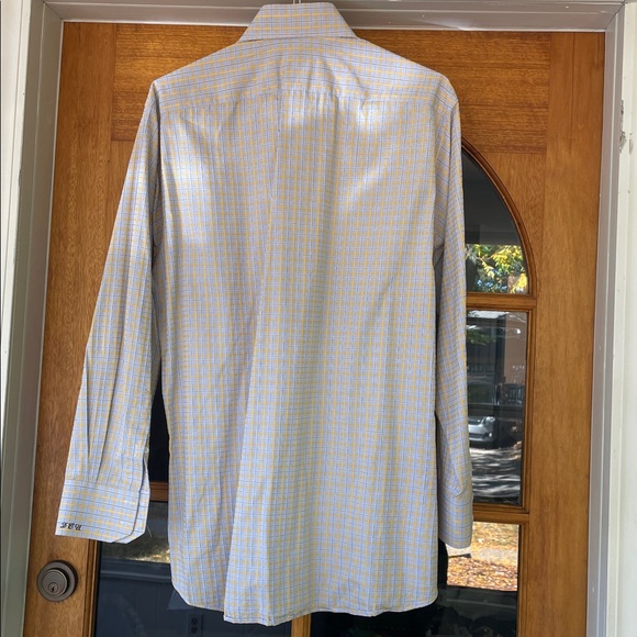 Duru’s Custom Dress shirt plaid XL 16.5 neck - Picture 5 of 6